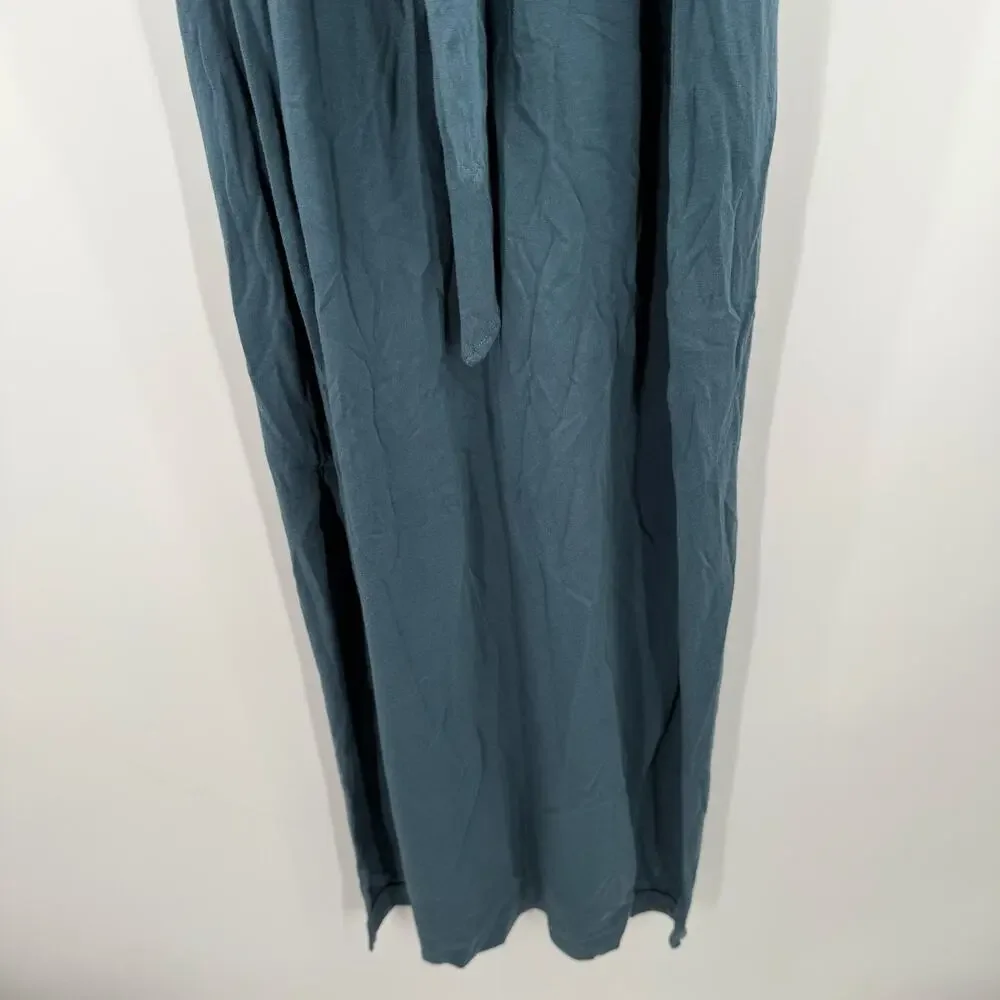 Michael Stars Solange Dress Size Small NEW Tie Waist Maxi Pebble Blue NWOT - Picture 11 of 15